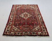 Handmade Antique, Vintage oriental Persian Hamedan rug - 142 X 95 cm